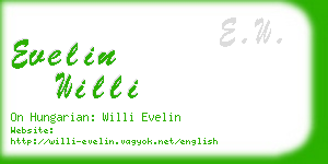 evelin willi business card